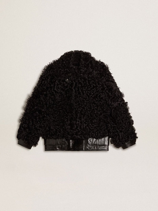 Women's black shearling jacket - Golden Goose Women