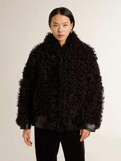 Women's black shearling jacket - Golden Goose Women