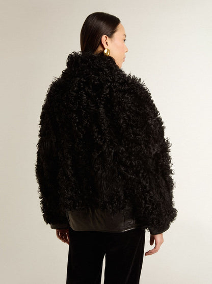 Women's black shearling jacket - Golden Goose Women