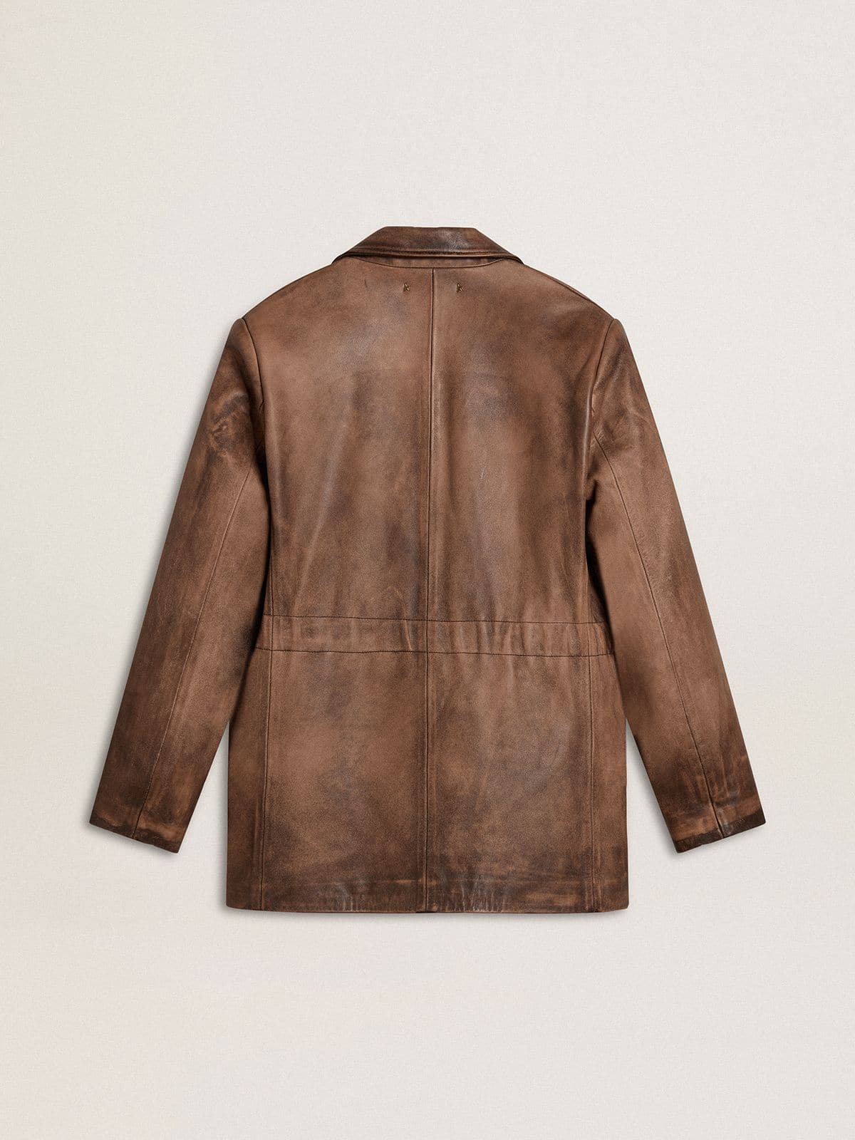 Women's brown leather jacket - Golden Goose Women