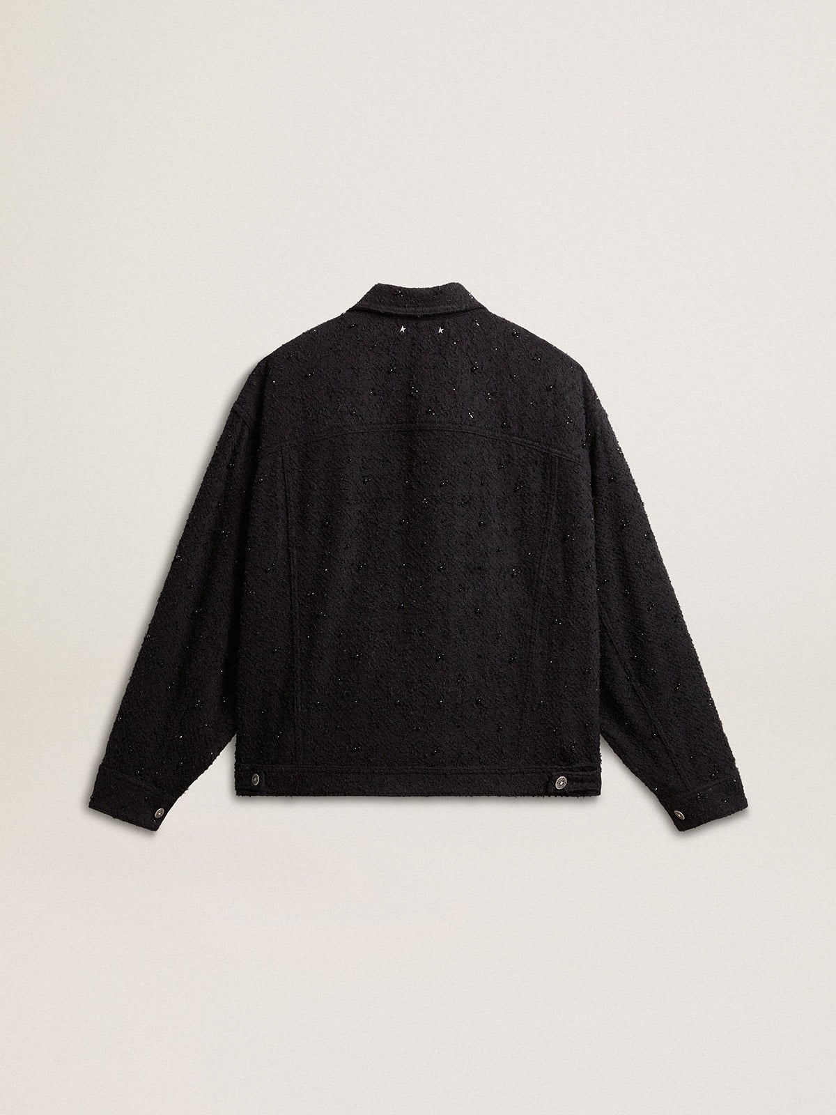 Women’s black denim jacket with embroidery - Golden Goose Women