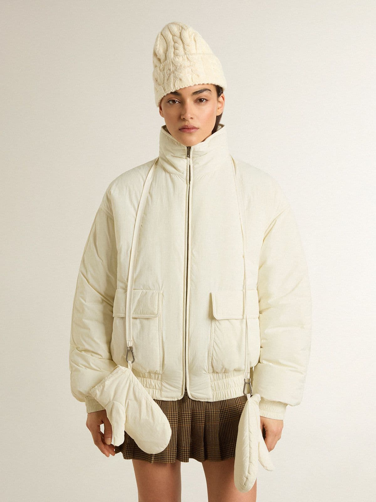Women’s cream padded jacket - Golden Goose Women