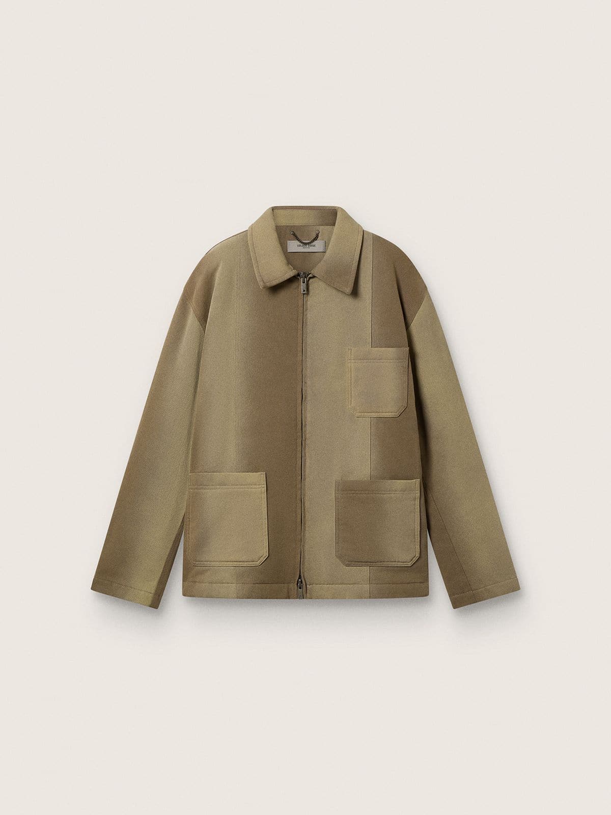 Unisex padded jacket in shades of khaki - Golden Goose Women|Men