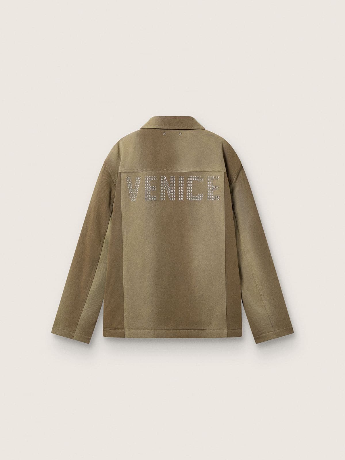 Unisex padded jacket in shades of khaki - Golden Goose Women|Men