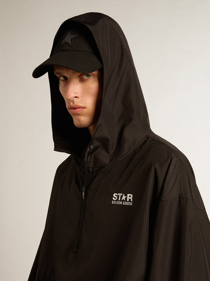 Black windbreaker with hood - Golden Goose Women|Men
