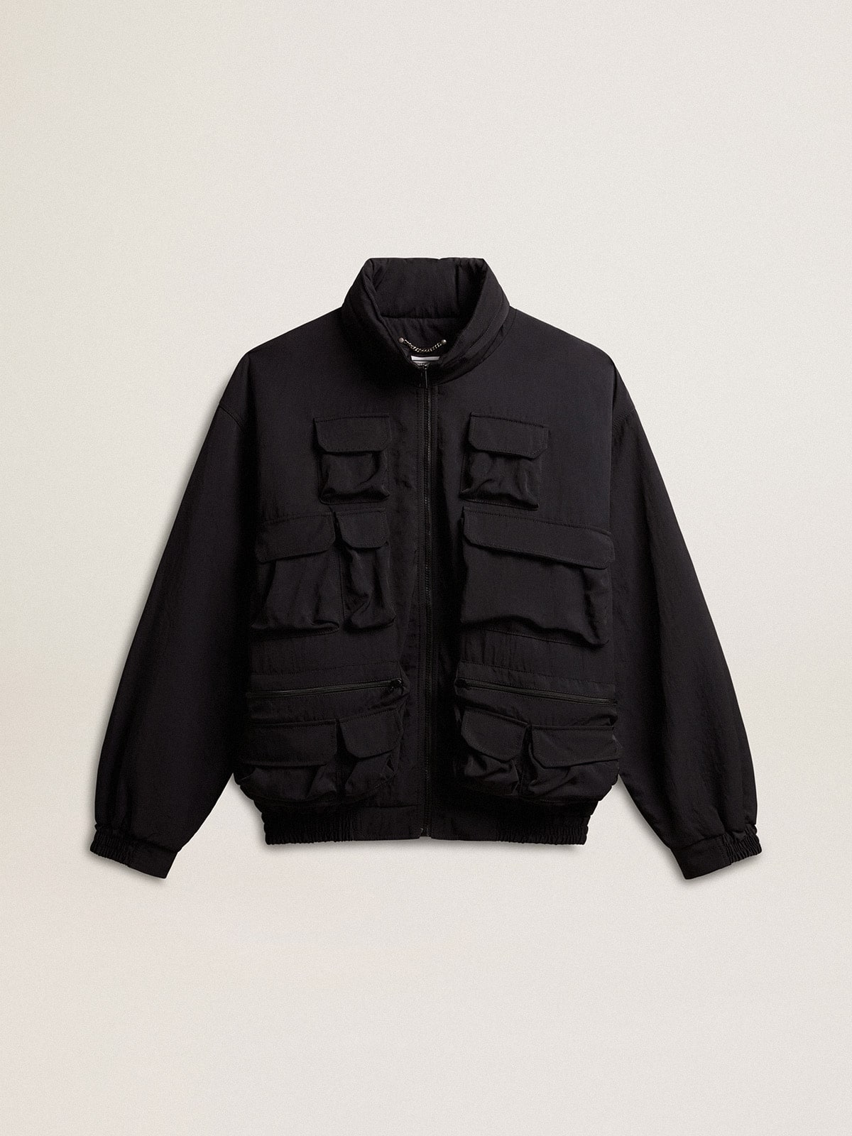 Black multi-pocket windcheater - Golden Goose Women|Men