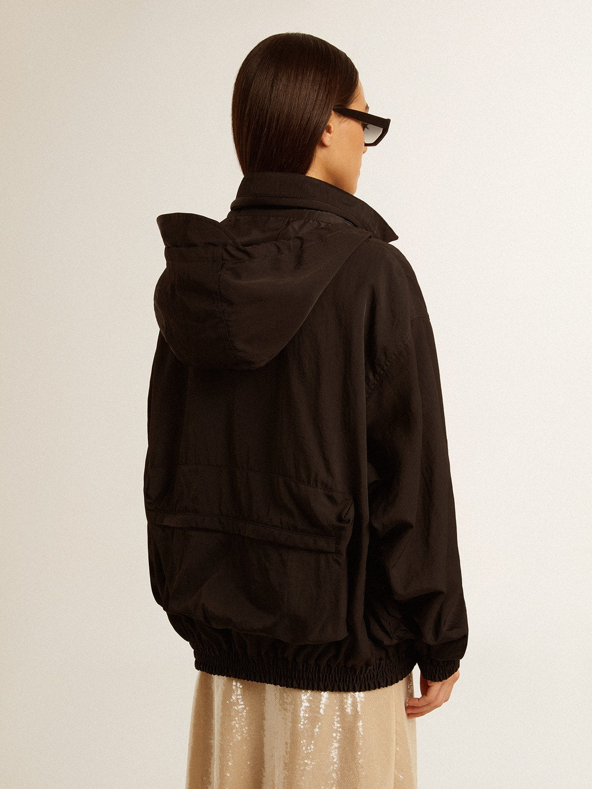Black multi-pocket windcheater - Golden Goose Women|Men