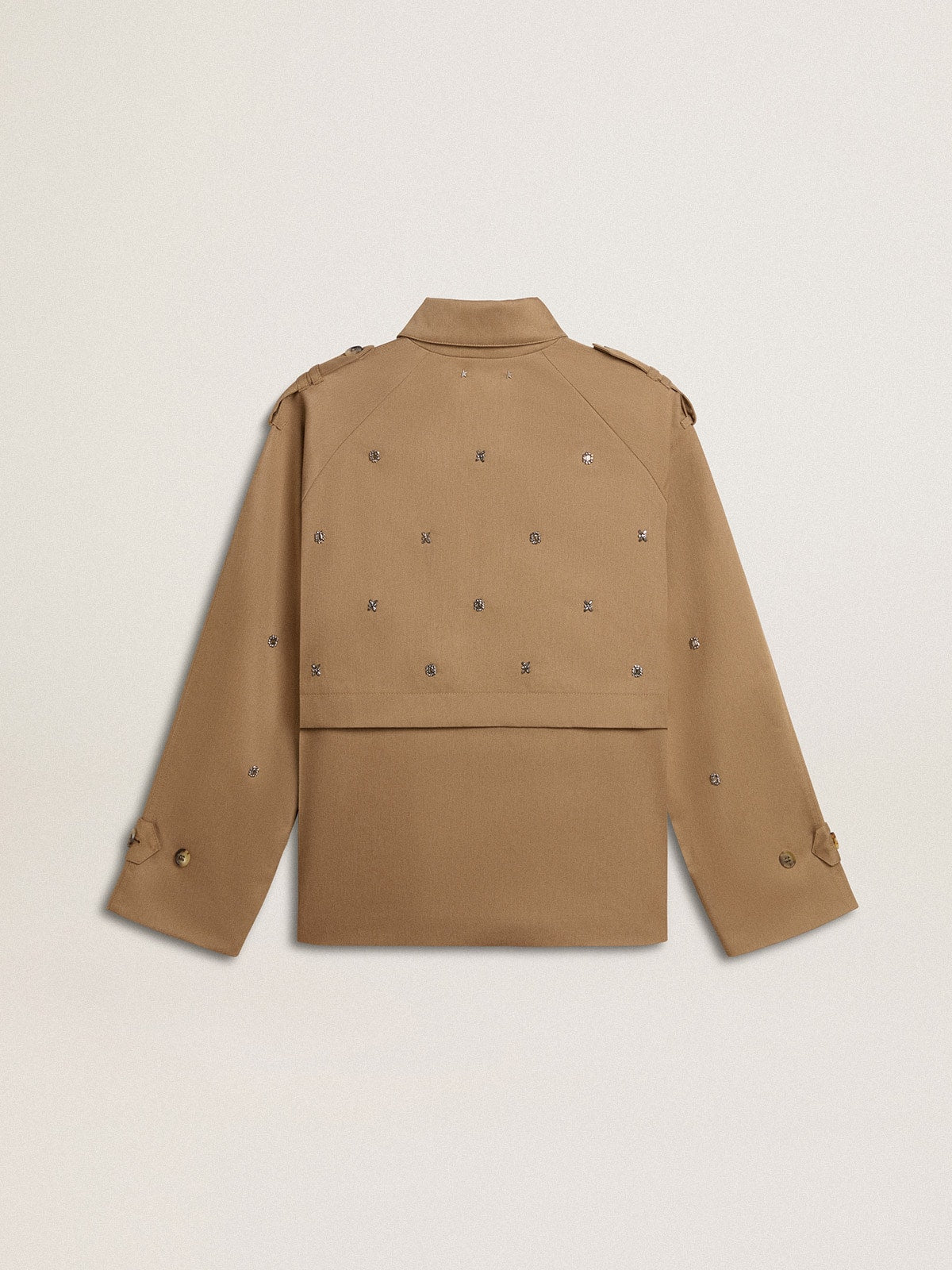 Women's oversized trench coat with crystals - Golden Goose Women