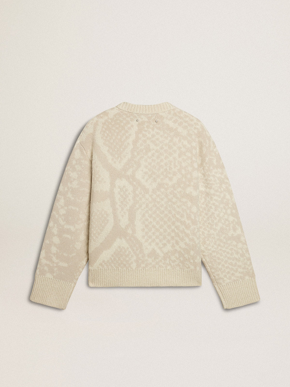 Women’s beige CNY sweater with patterns - Golden Goose Women