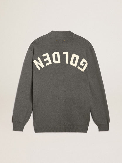 Women's grey cotton cardigan with buttons | Golden Goose - Golden Goose Women