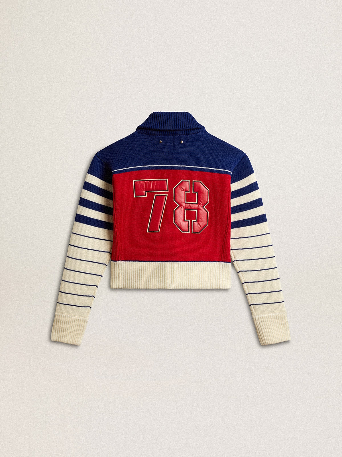 Women’s multicolor striped wool cropped sweatshirt - Golden Goose Women