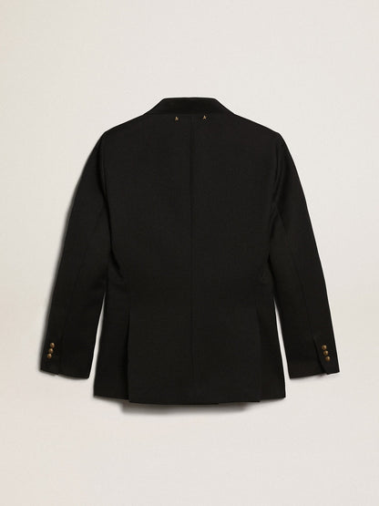 Women's double-breasted blue blazer | Golden Goose - Golden Goose Women