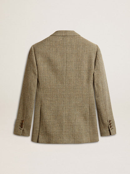 Women's double-breasted blazer in Shetland wool - Golden Goose Women