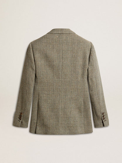 Women's double-breasted blazer in Shetland wool - Golden Goose Women