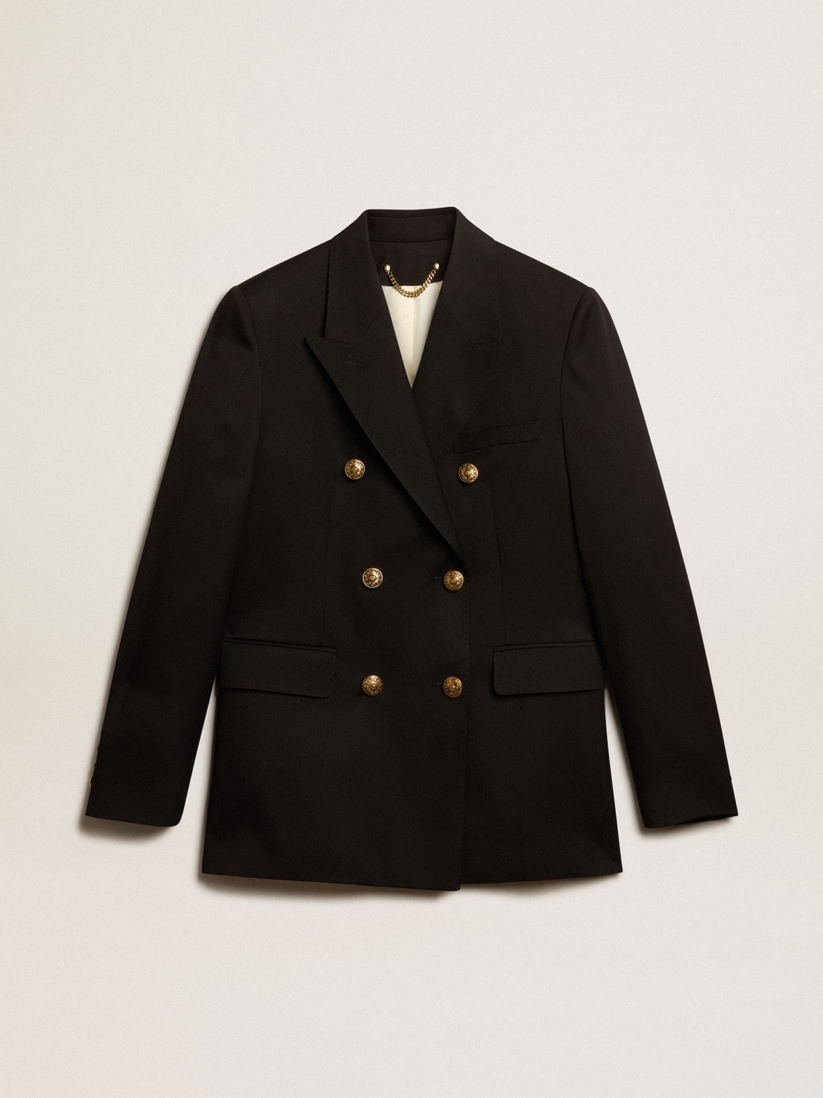 Women’s black double-breasted blazer - Golden Goose Women