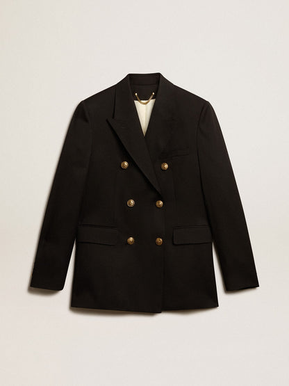 Women’s black double-breasted blazer - Golden Goose Women