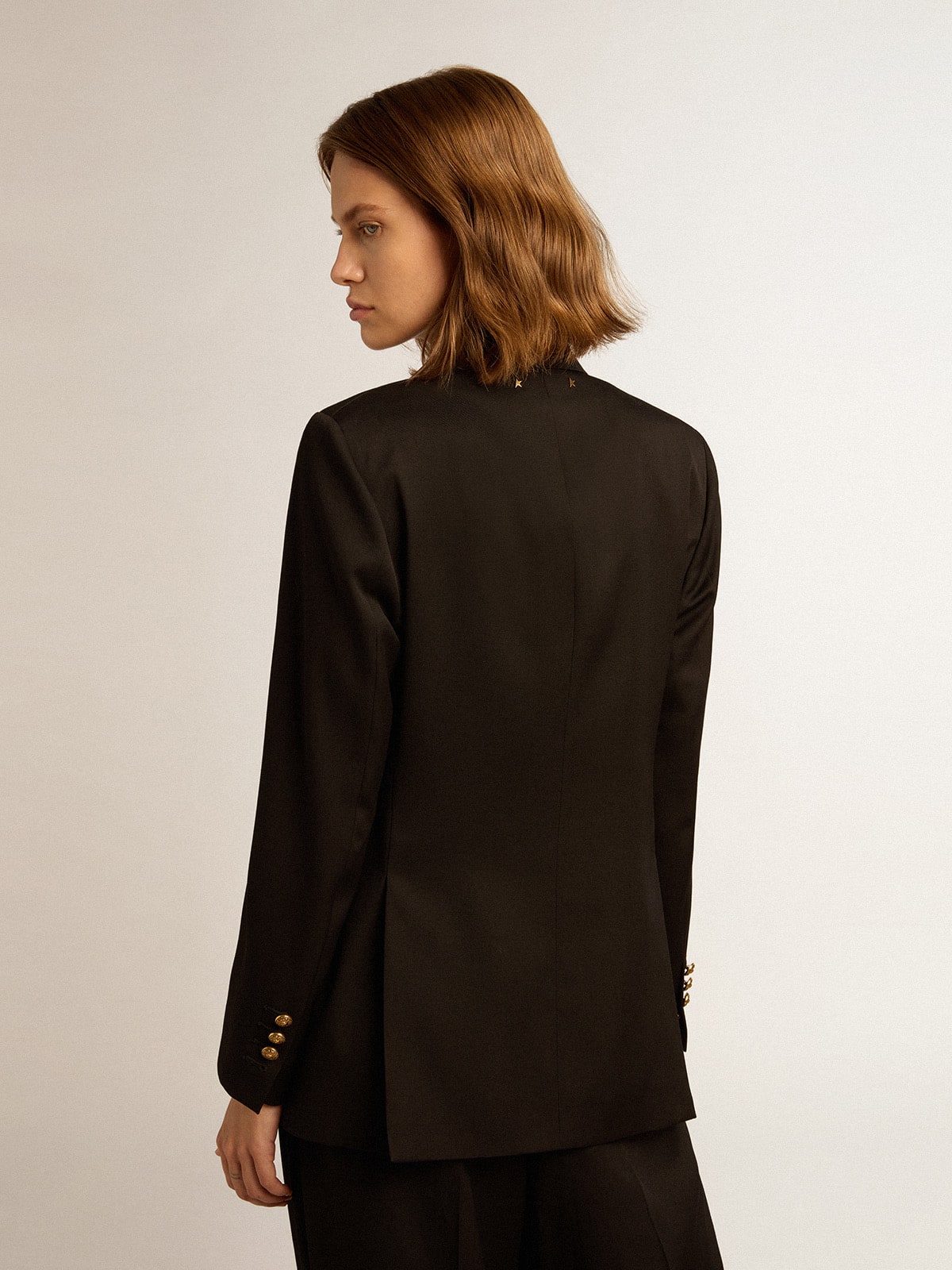 Women’s black double-breasted blazer - Golden Goose Women