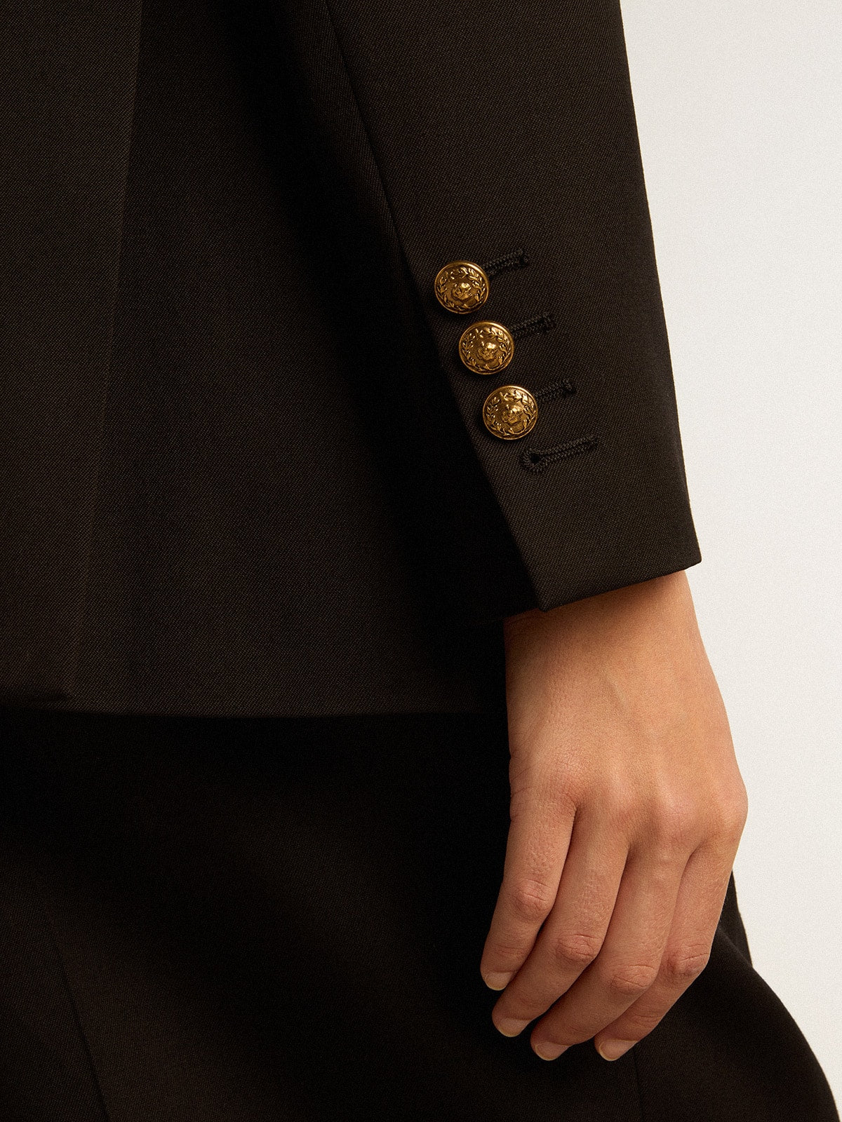 Women’s black double-breasted blazer - Golden Goose Women