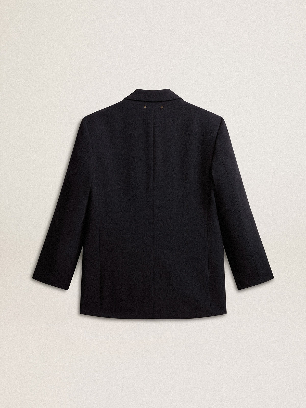 Women’s dark blue wool-blend blazer jacket - Golden Goose Women