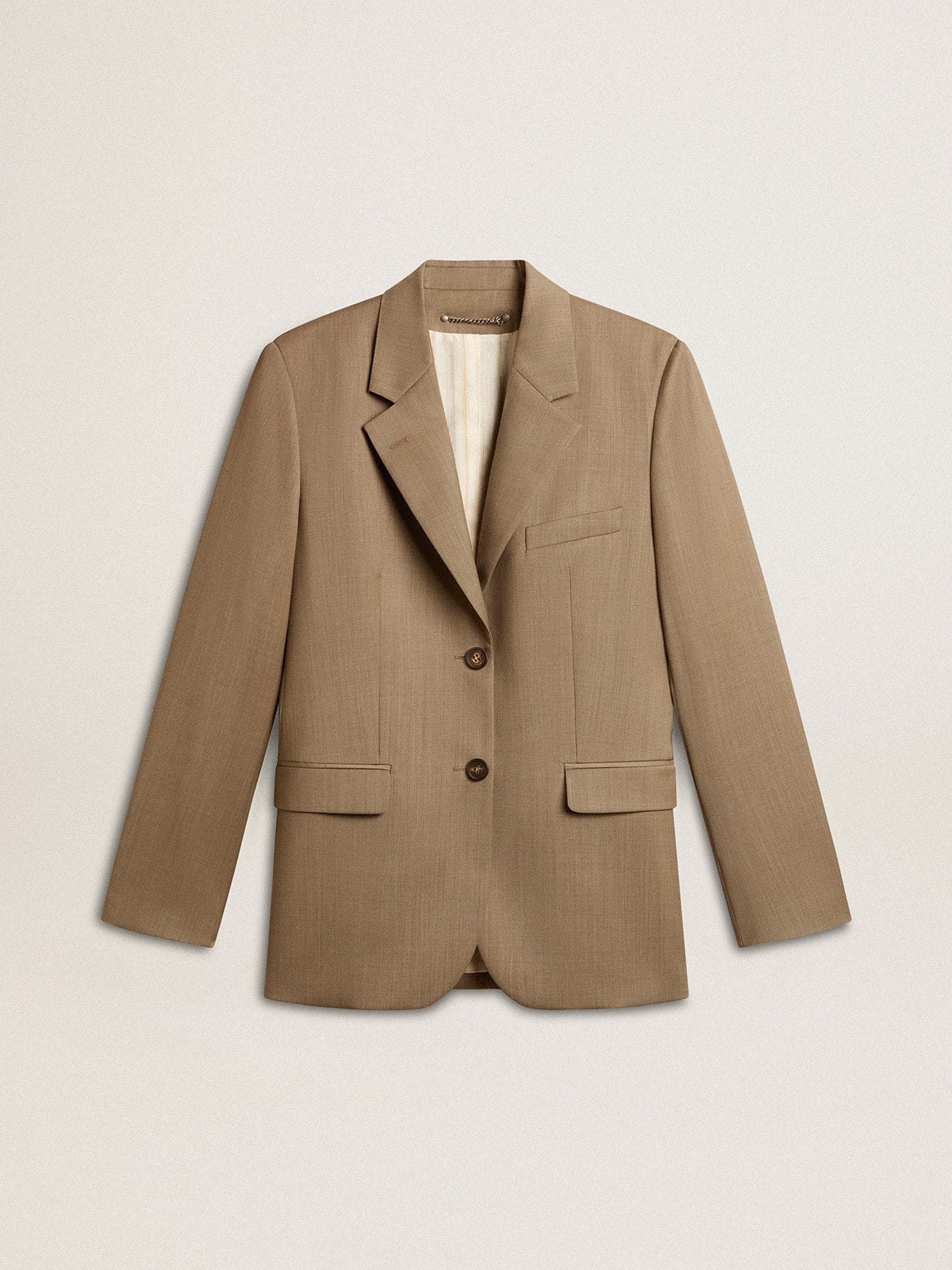 Women's dove-gray double-breasted blazer - Golden Goose Women