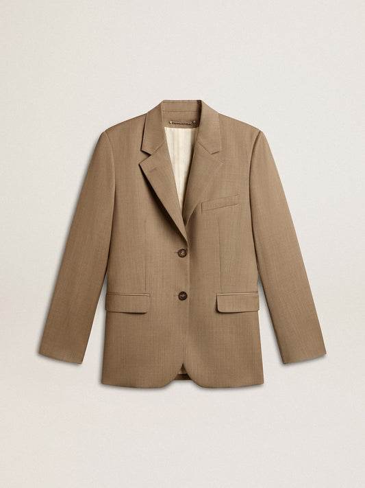 Women's dove-gray double-breasted blazer - Golden Goose Women