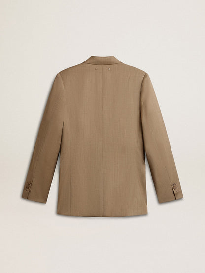Women's dove-gray double-breasted blazer - Golden Goose Women