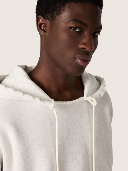 Star unisex hooded sweatshirt in gray melange cotton - Golden Goose Women|Men