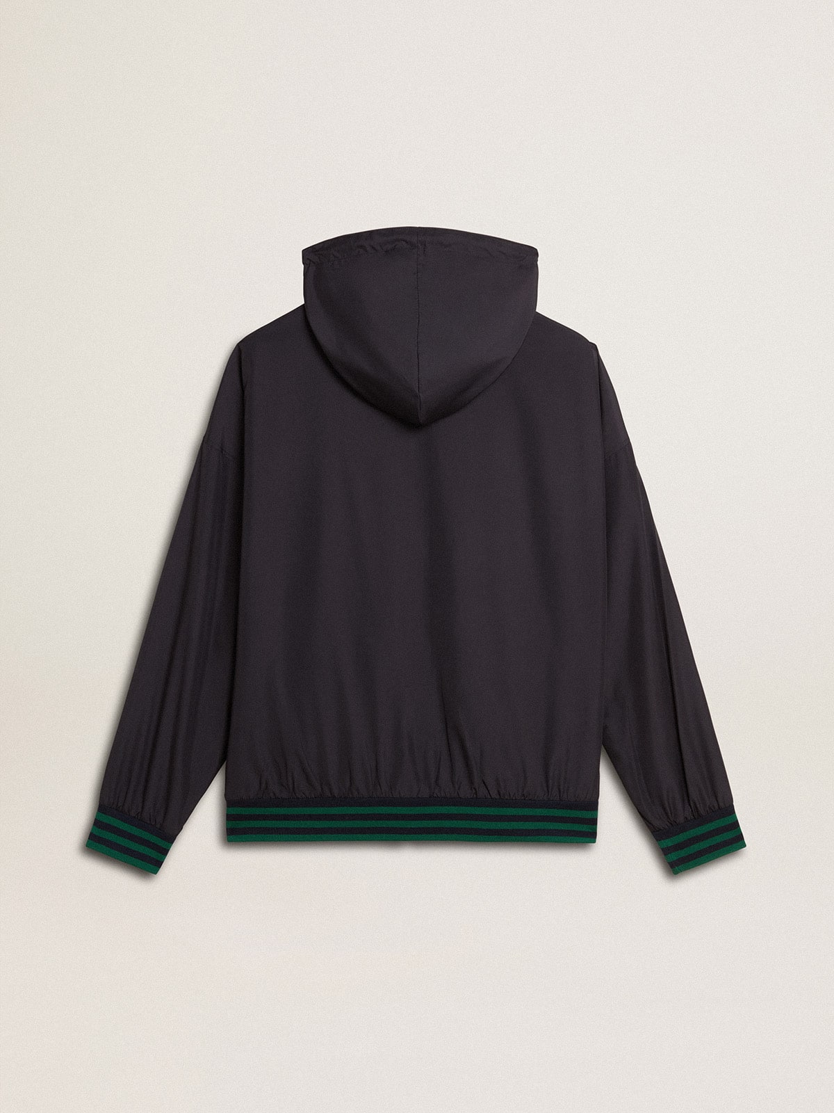Men's green and blue reversible hooded sweatshirt - Golden Goose Women|Men