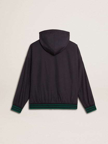 Men's green and blue reversible hooded sweatshirt - Golden Goose Women|Men