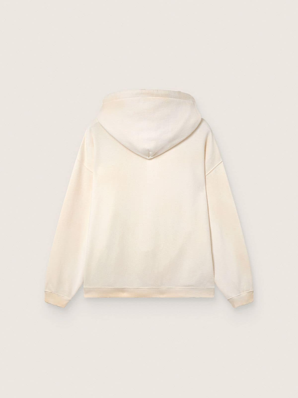 Star unisex hooded sweatshirt in white cotton with logo print - Golden Goose Women|Men