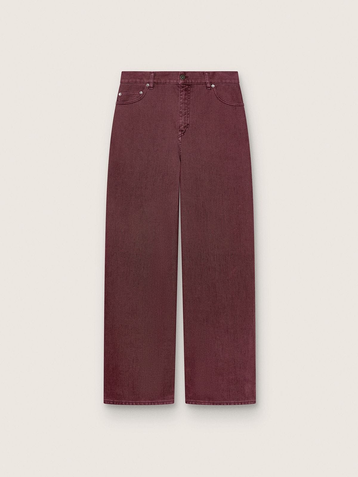 Women's jeans in burgundy denim - Golden Goose Women