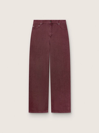 Women's jeans in burgundy denim - Golden Goose Women