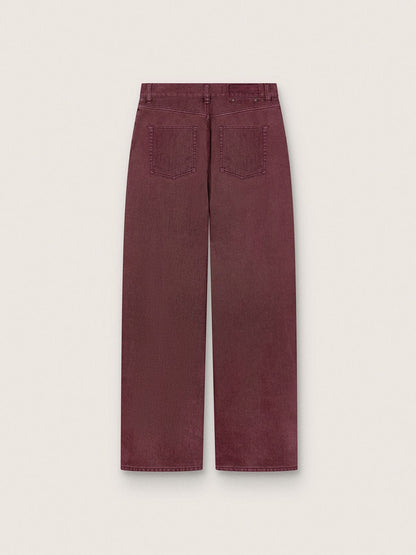 Women's jeans in burgundy denim - Golden Goose Women