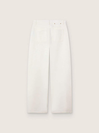 Golden women’s boyfriend jeans in optical white bull denim - Golden Goose Women
