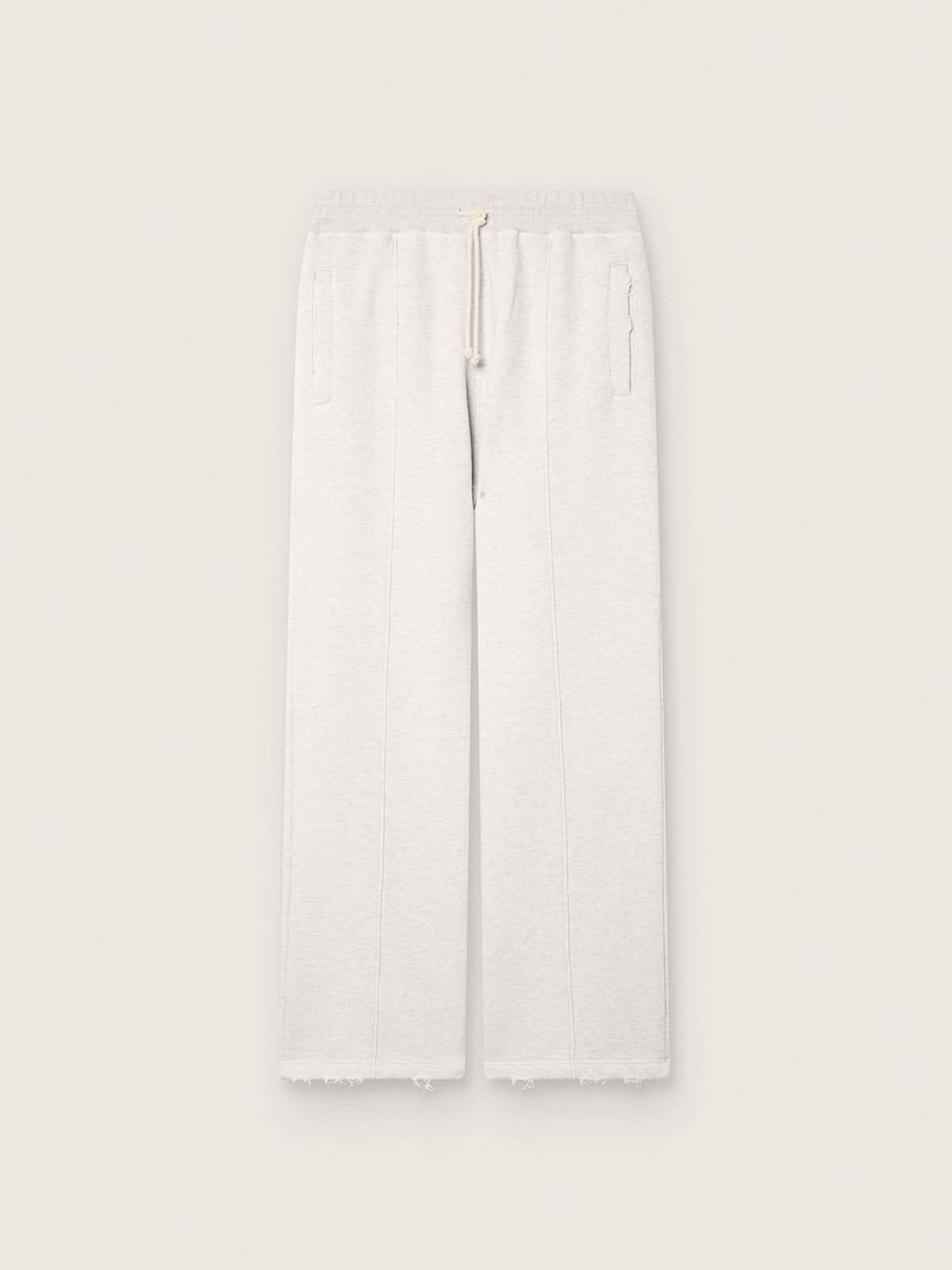 Star unisex sweatpants in gray melange fleece - Golden Goose Women|Men