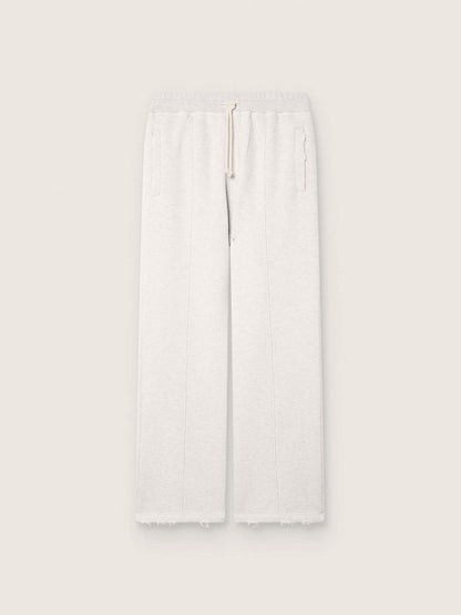 Star unisex sweatpants in gray melange fleece - Golden Goose Women|Men
