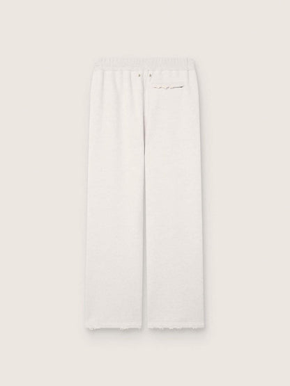 Star unisex sweatpants in gray melange fleece - Golden Goose Women|Men