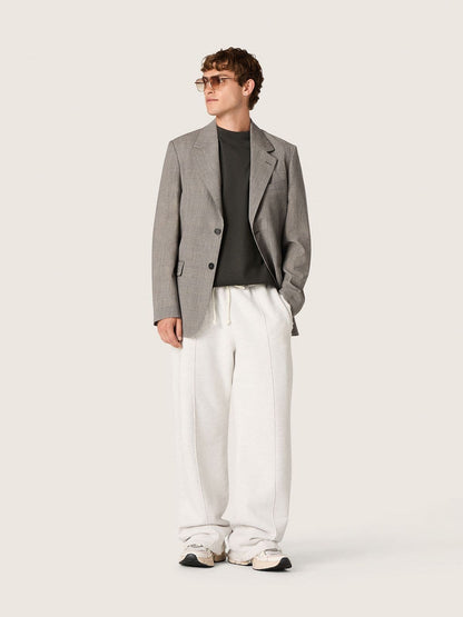 Star unisex sweatpants in gray melange fleece - Golden Goose Women|Men