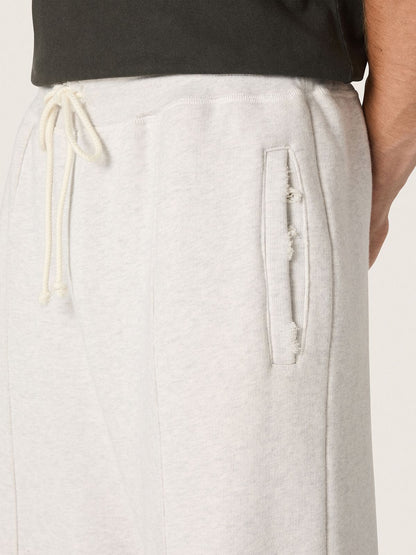 Star unisex sweatpants in gray melange fleece - Golden Goose Women|Men