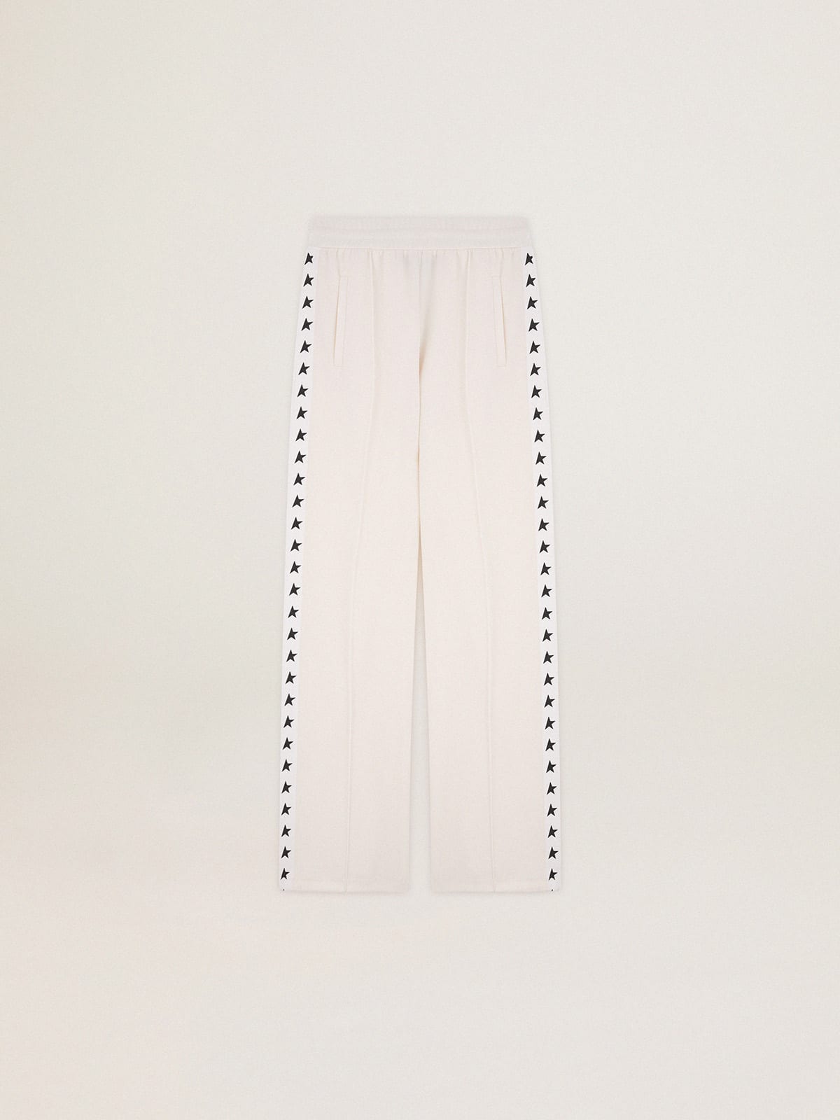 Women’s white joggers with stars on the sides - Golden Goose Women