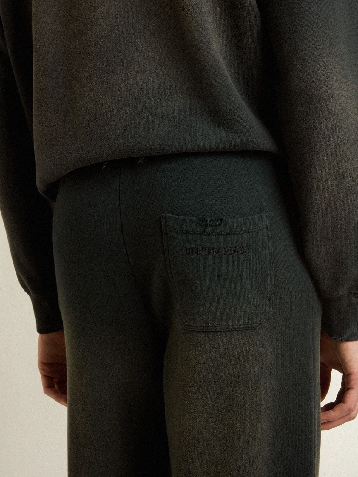 Unisex washed black joggers - Golden Goose Women|Men