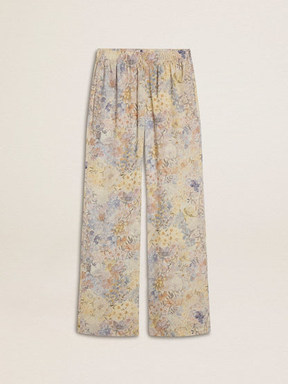 Women's multicolor joggers with floral print - Golden Goose Women