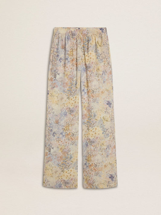 Women's multicolor joggers with floral print - Golden Goose Women
