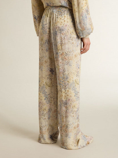 Women's multicolor joggers with floral print - Golden Goose Women