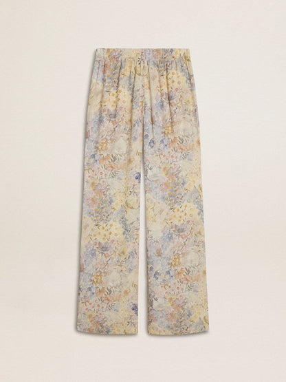 Women's multicolor joggers with floral print - Golden Goose Women