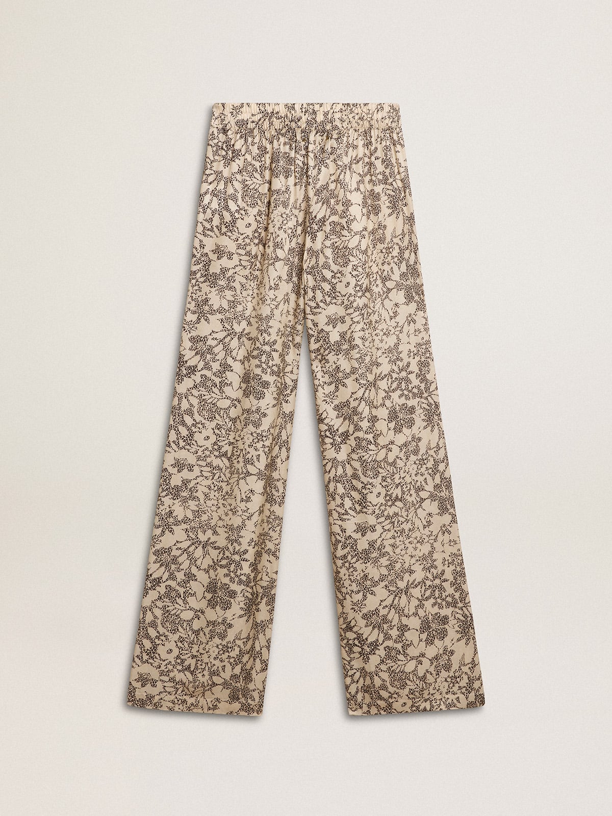 Women's joggers with floral print - Golden Goose Women