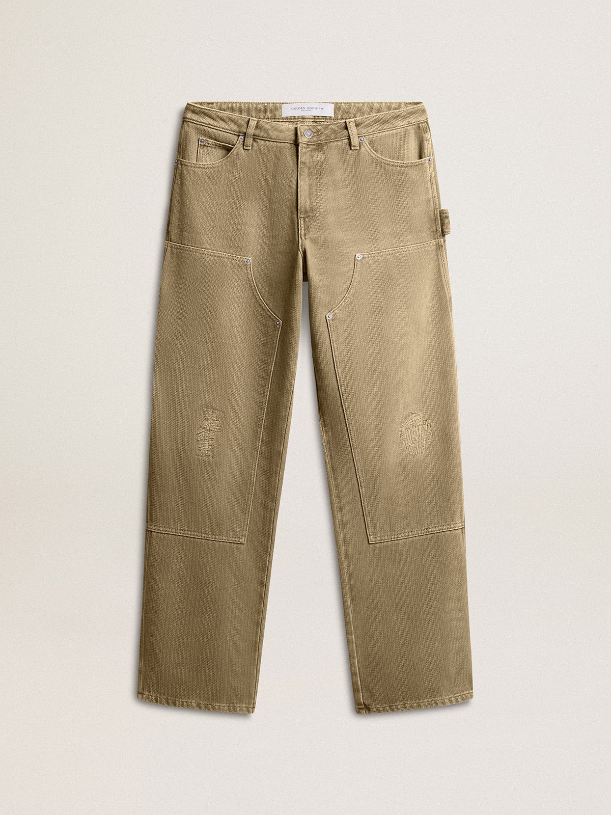 Women's distressed-effect cotton pants - Golden Goose Women
