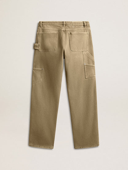 Women's distressed-effect cotton pants - Golden Goose Women