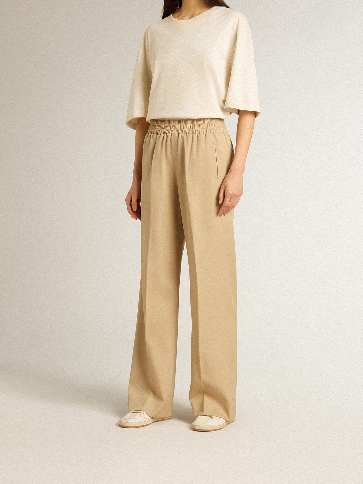 Women’s sand-colored joggers - Golden Goose Women