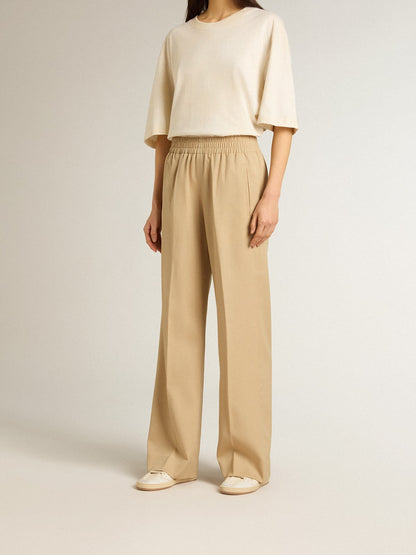 Women’s sand-colored joggers - Golden Goose Women